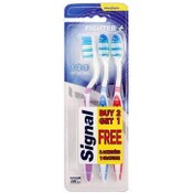 Wholesale - 3pk MED. SIGNAL TOOTHBRUSH C/P 24